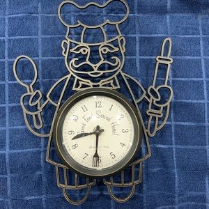 Kitchen Clock - Chef , Baker , Cook - Good Food Served Here